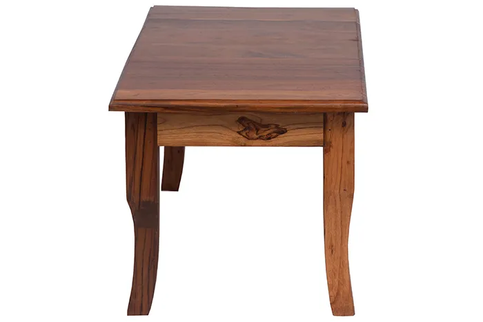 VIVDeal Glass Teak Center Table 5